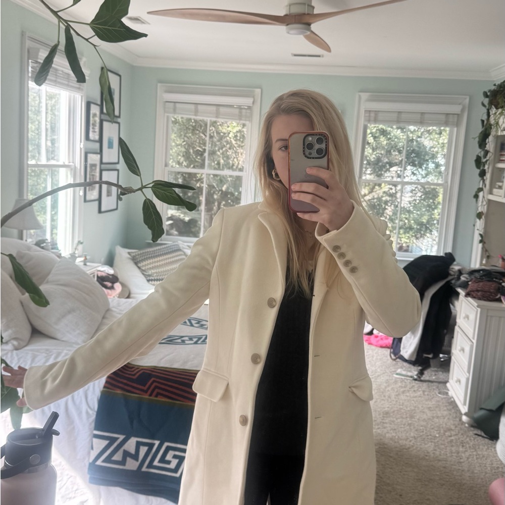 J. Crew Cream Women's Coat - Picture 4 of 8